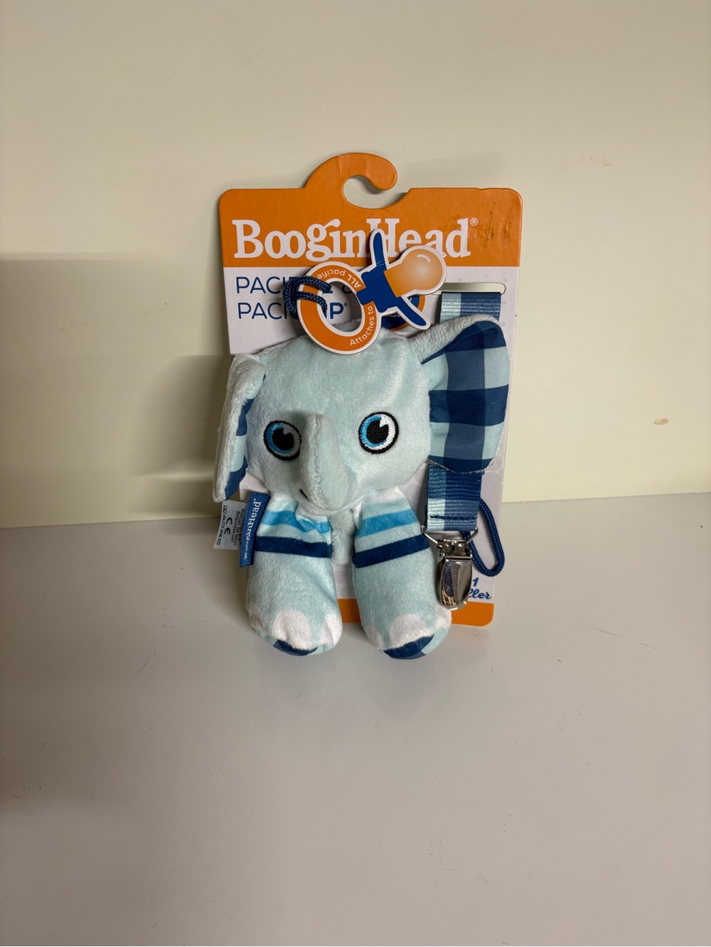 BooginHead Universal Pacifier Holder Stuffed Animal, Infant Toddler Boys and Gir